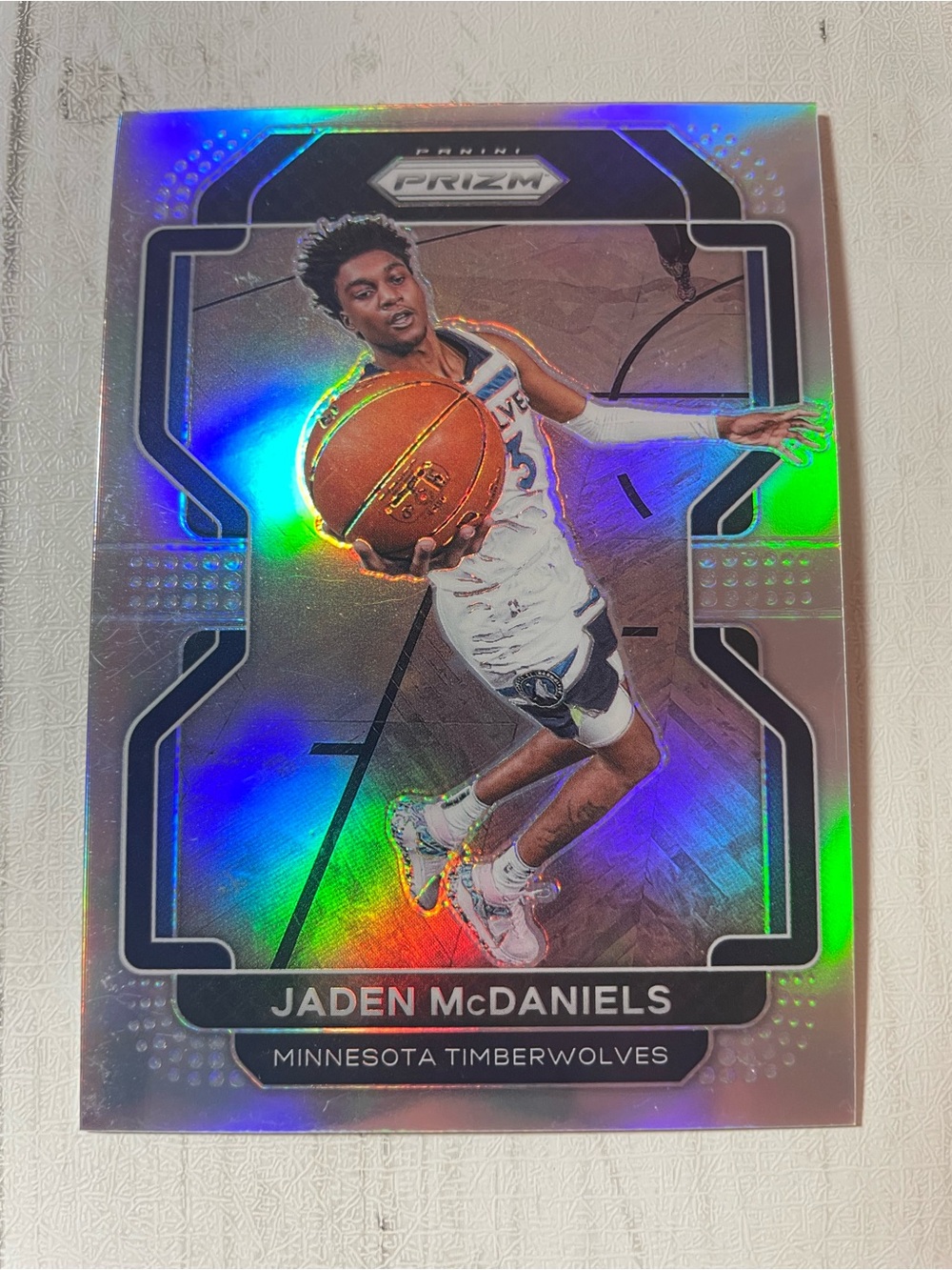 2021-22 Panini Prizm #12 Jaden McDaniels Silver